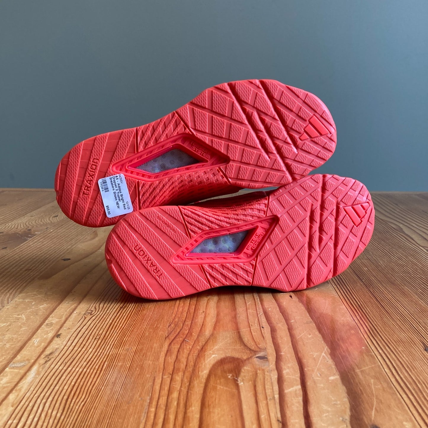 8.5 - Adidas Bright Red Dropset 2 Trainer Sneakers Shoes NEW 0425SV