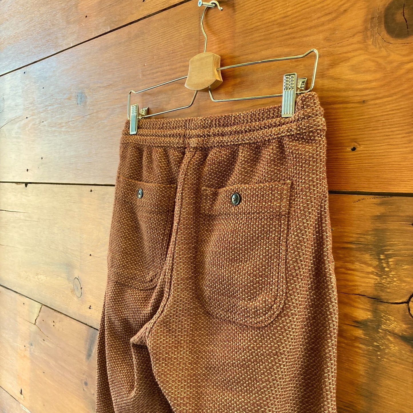 Taylor Stitch Brown The Apres Drawstring Organic Cotton Pants - Size XS - 0927LL