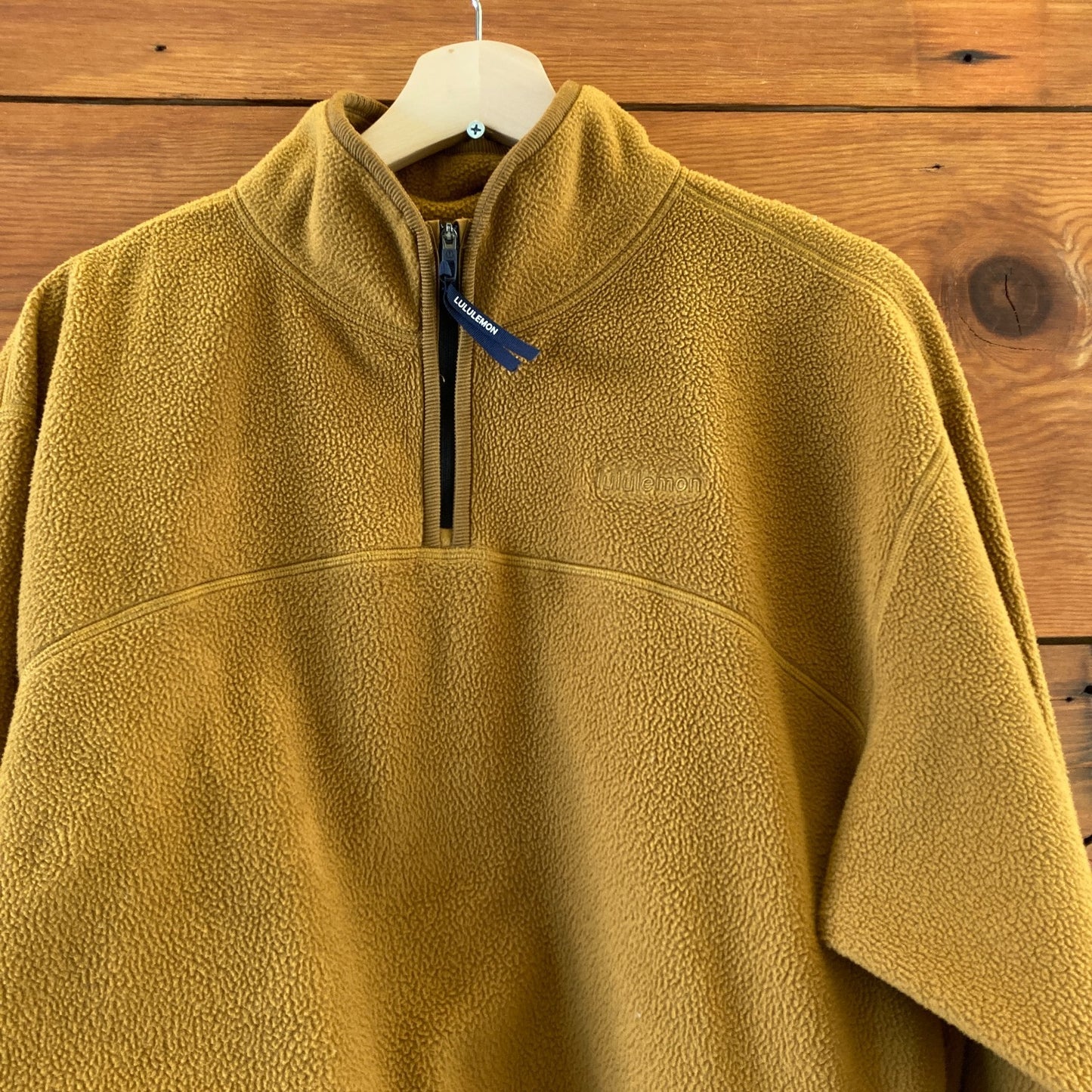 XS - Lululemon Camel Brown Tumbled Half Zip Pullover Fleece Jacket 0927EK