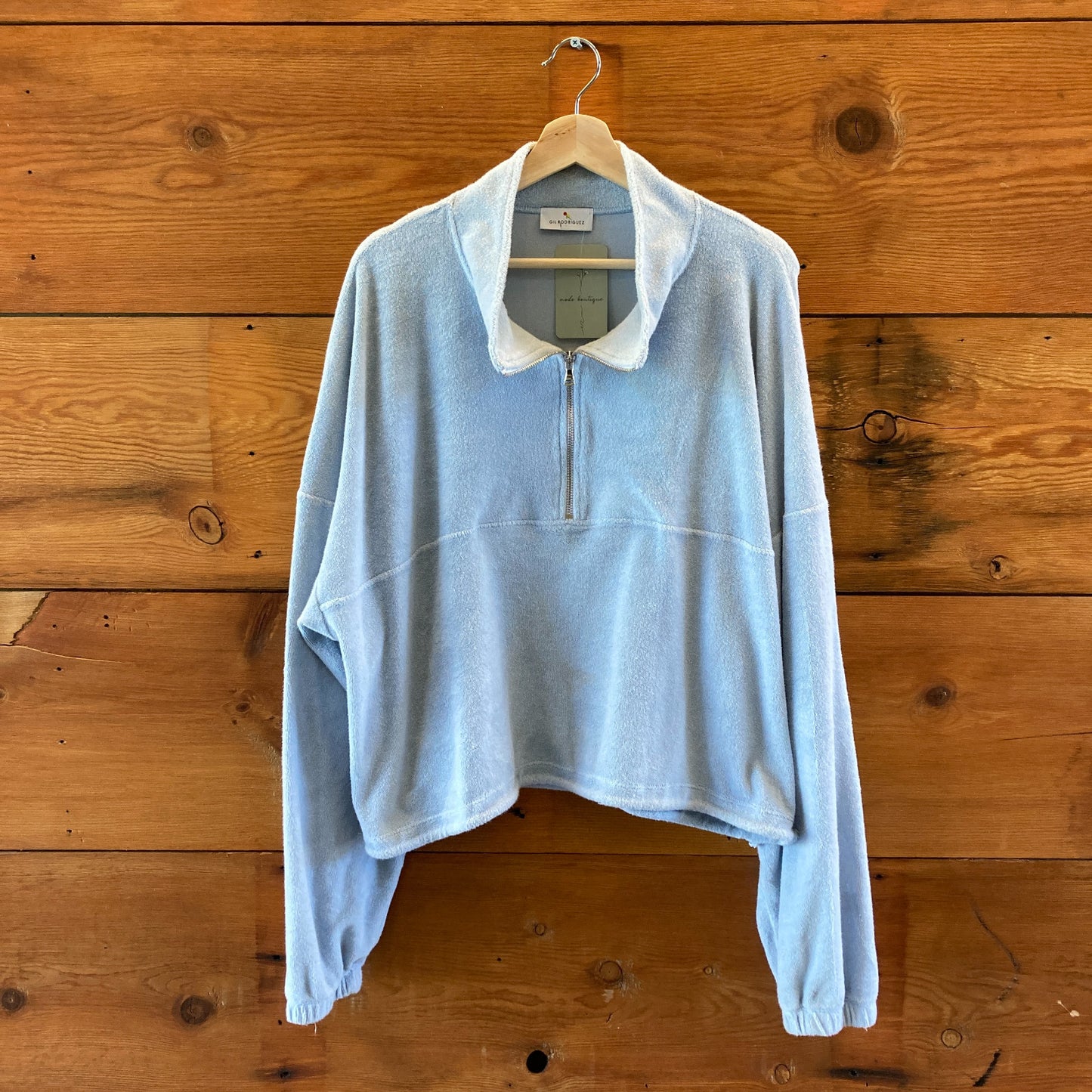 Gil Rodriguez Light Blue Terry Pants & Diana Pullover Set - Size XL - 0715ES
