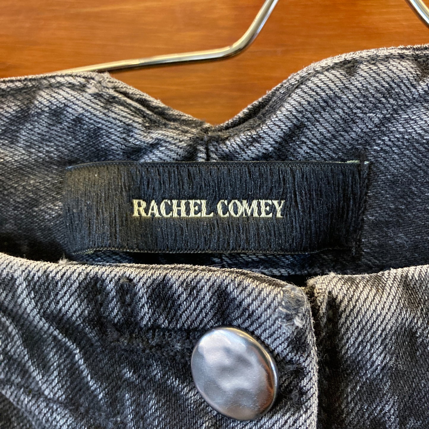 Rachel Comey Black Wash Barrel Leg Button Fly Elkin Jeans - Size 6 - 0204MP