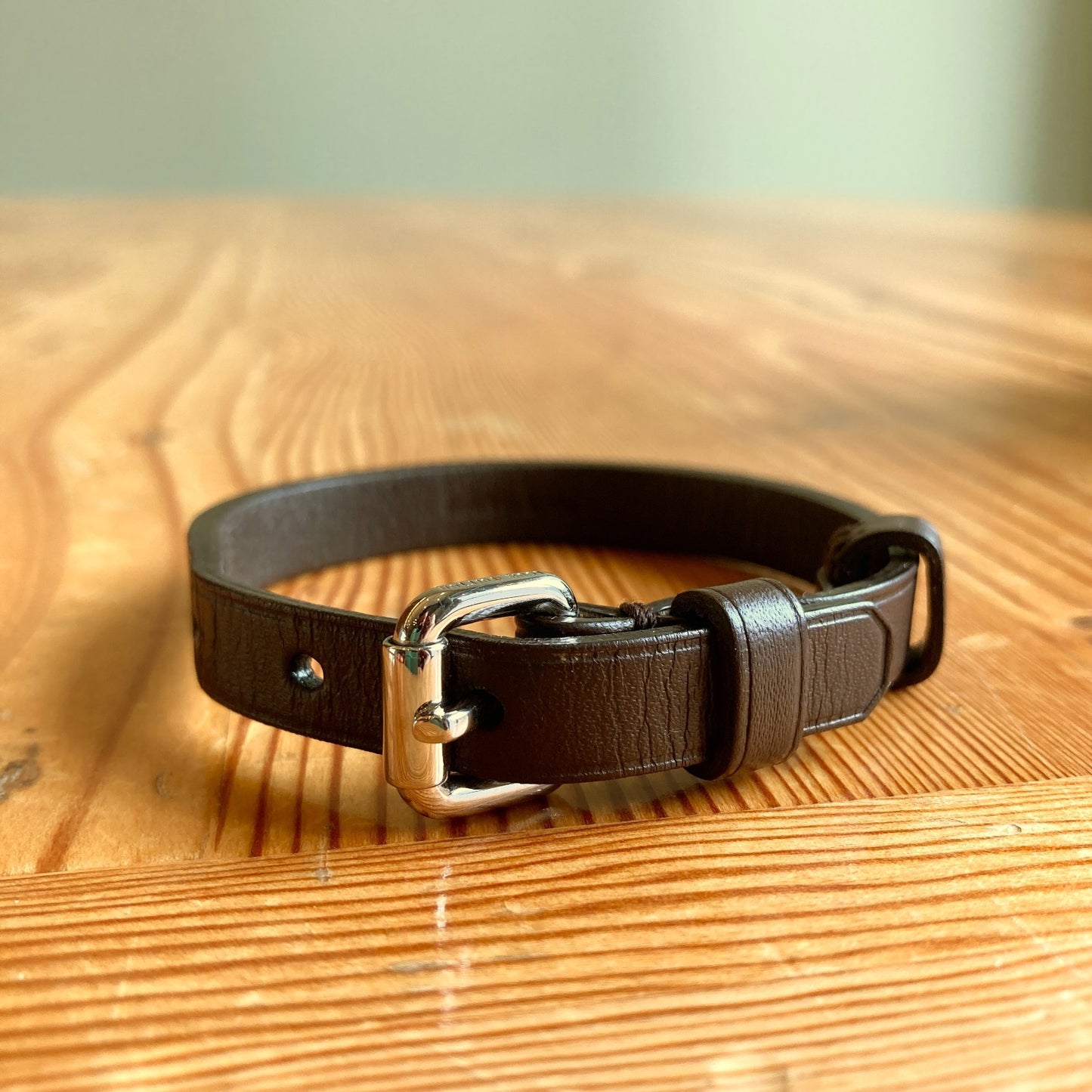 Louis Vuitton $225 Brown Calf Leather Stamp It Bracelet w/ Box - 0209SB
