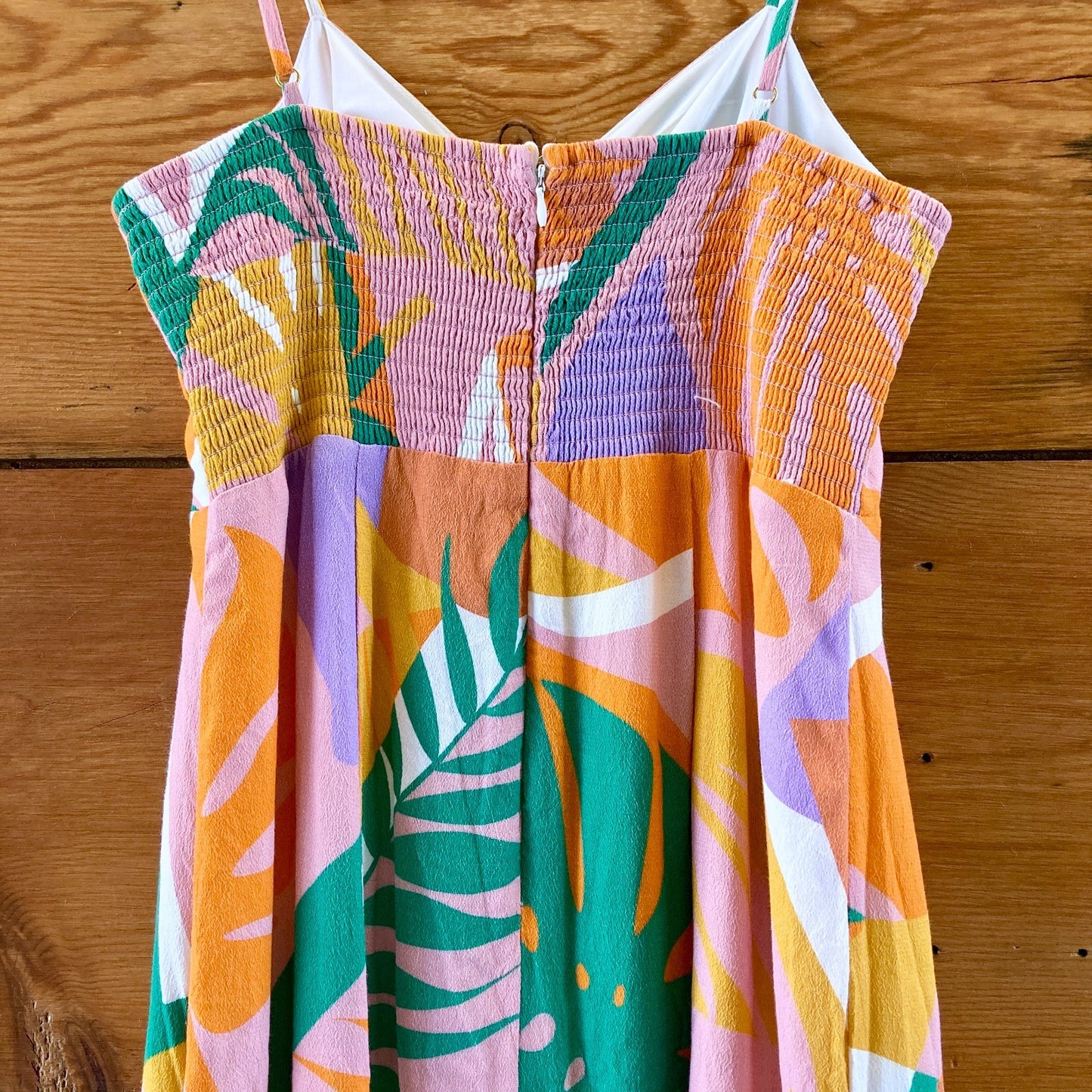 Hutch Anthropologie MultiColor Tropical Print Camden Dress - Size 4 - 1028CM
