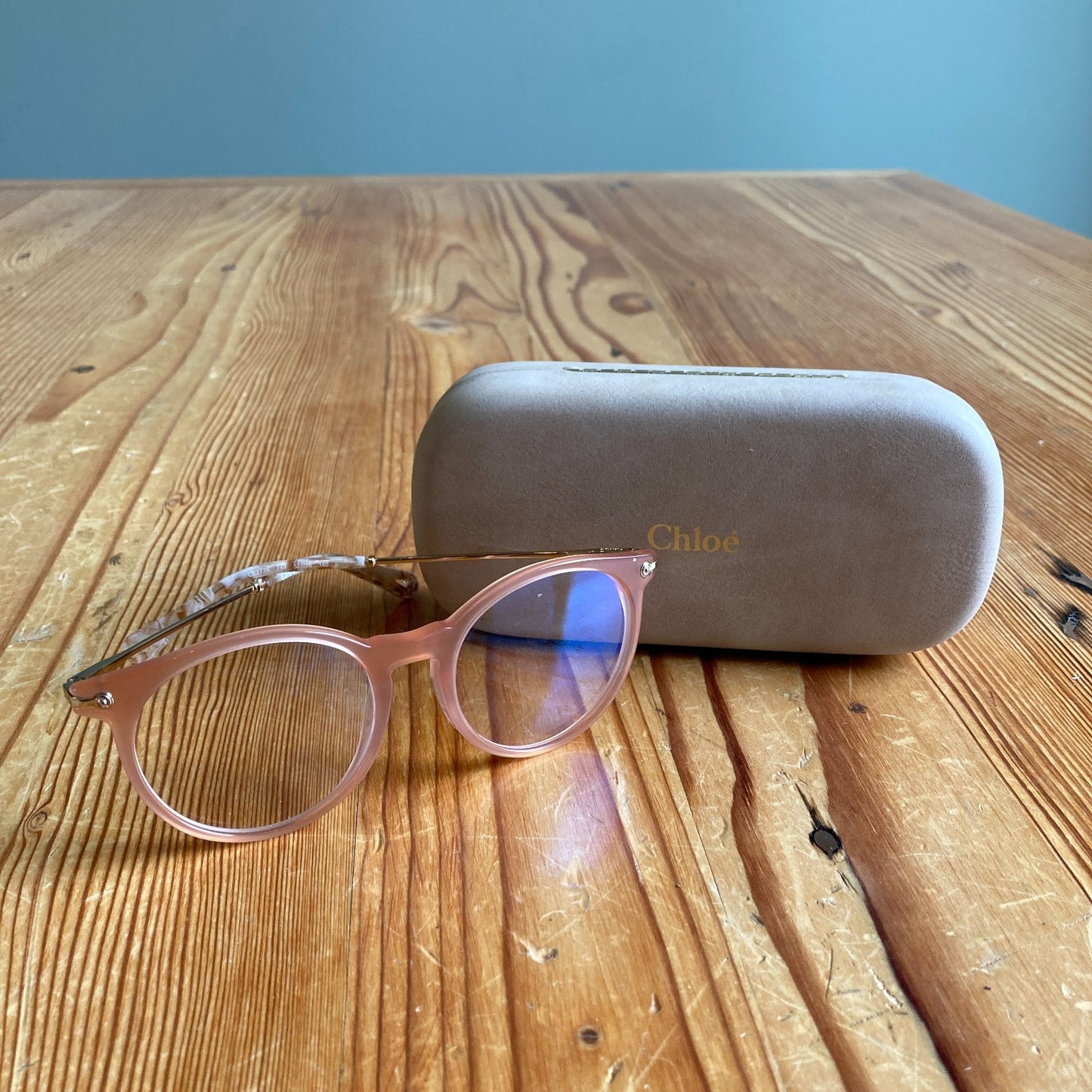 Chloe Peach CE2735 Round Eyeglasses Clear Lenses Frames - 0916VB