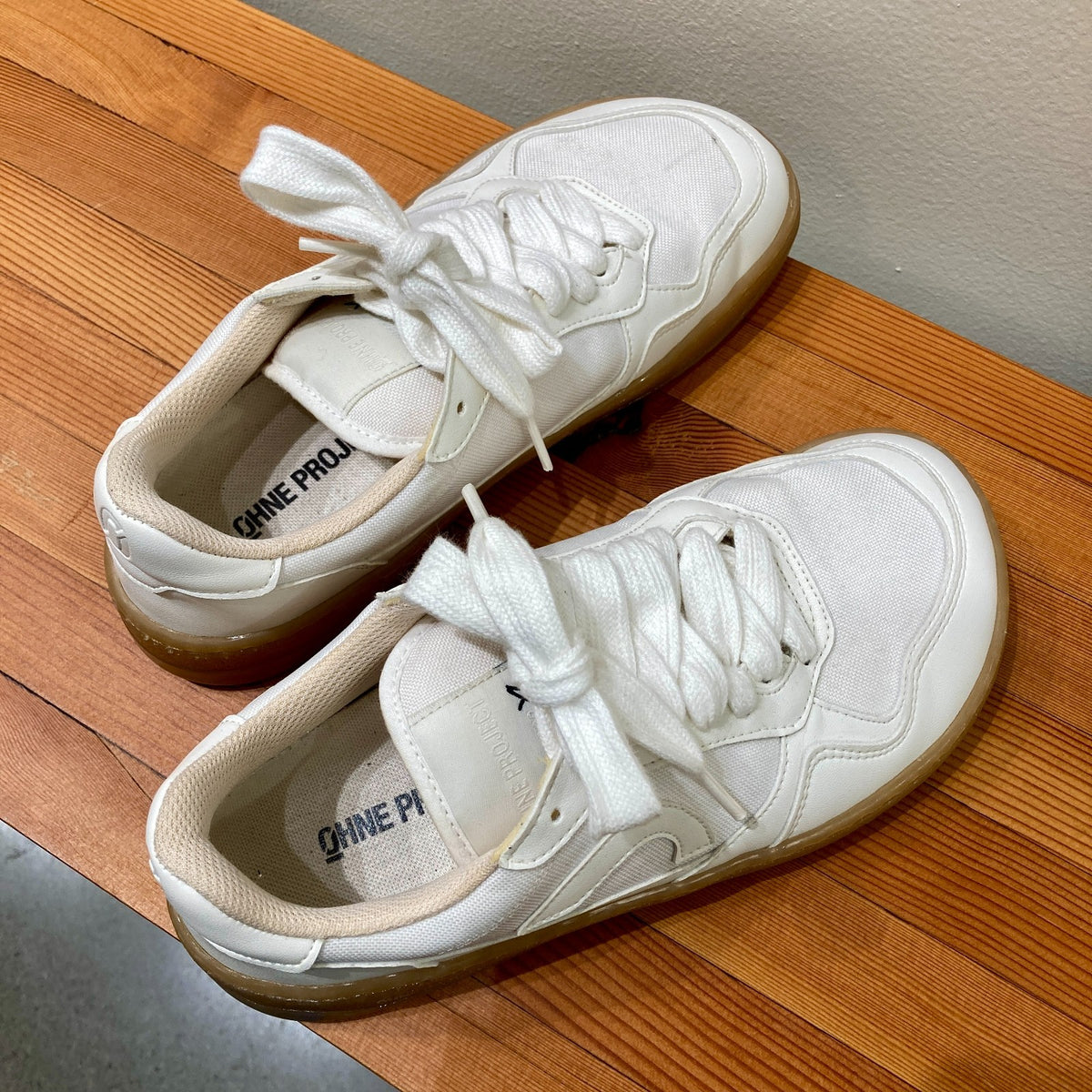 Ohne Project White Gum 080 XLBAREFOOT Sneaker Shoes- Size 37 / 7 - 1107MB