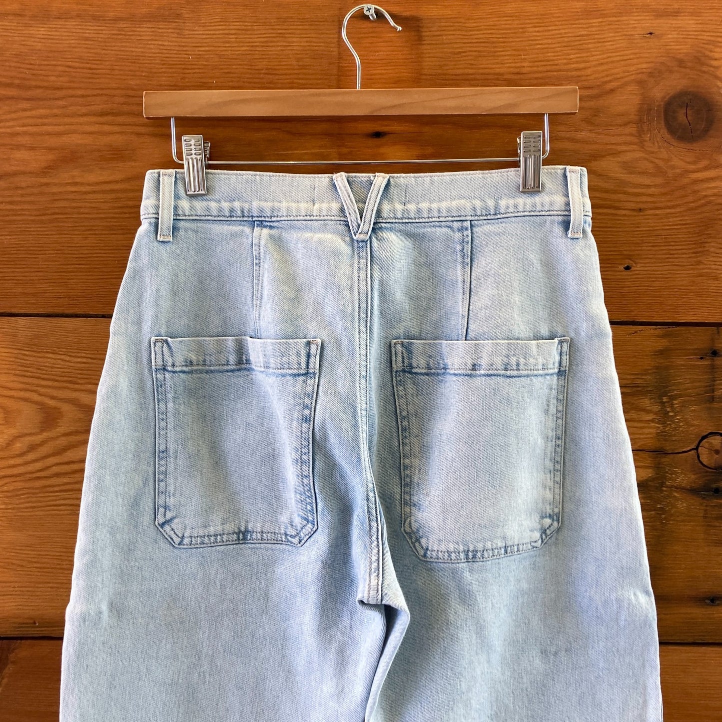 Veronica Beard Charlie Barrel Leg High-Rise Everest Jeans - Size 28 - 0706AV