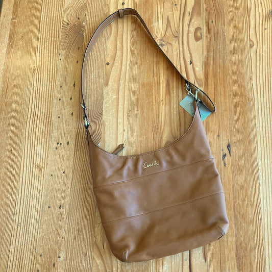 Coach Camel Brown Leather Y2K F17116 Shoulder Bag - 0704CM