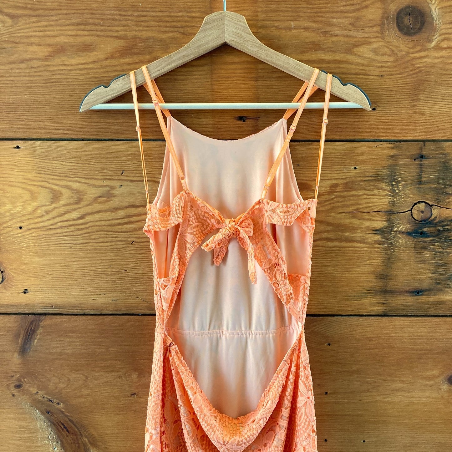For Love & Lemons Guava Open Back Lace Mini Dress - Size S - 1112MH
