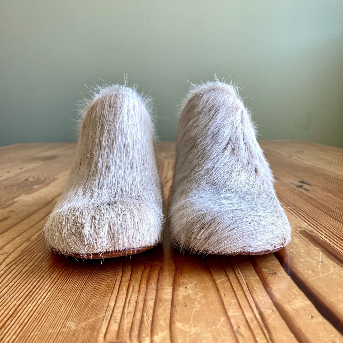 Rachel Comey $450 Pony Hair Wooden Heel Bose Clogs Shoes Slides - Sz 7 - 1125EA