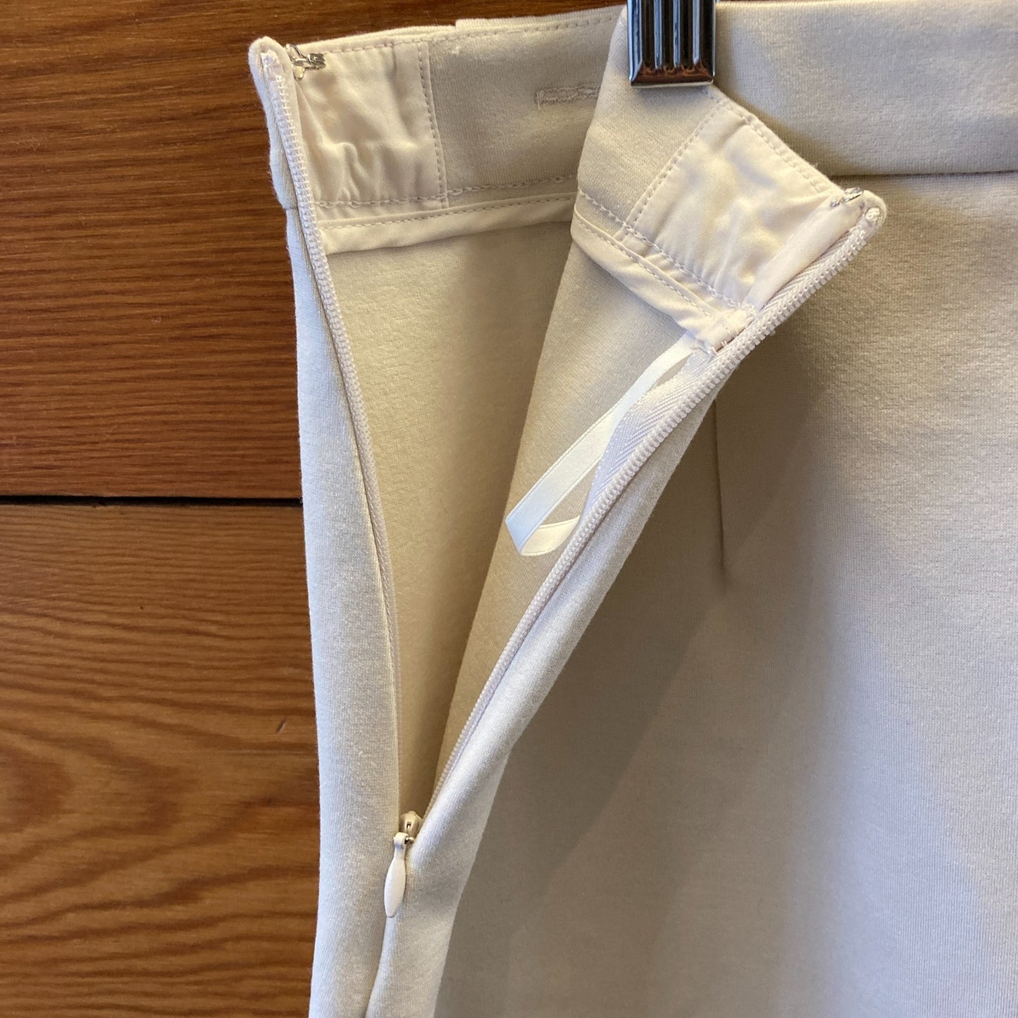 4 - Babaton Aritzia Bone White NEW Leona Faux Wrap Skirt 0518AF