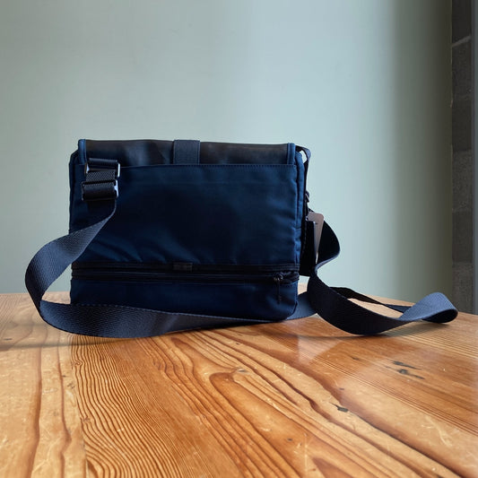 TUMI Navy Alpha Bravo Travis Crossbody Expandable Messenger Bag 232371 0721VD