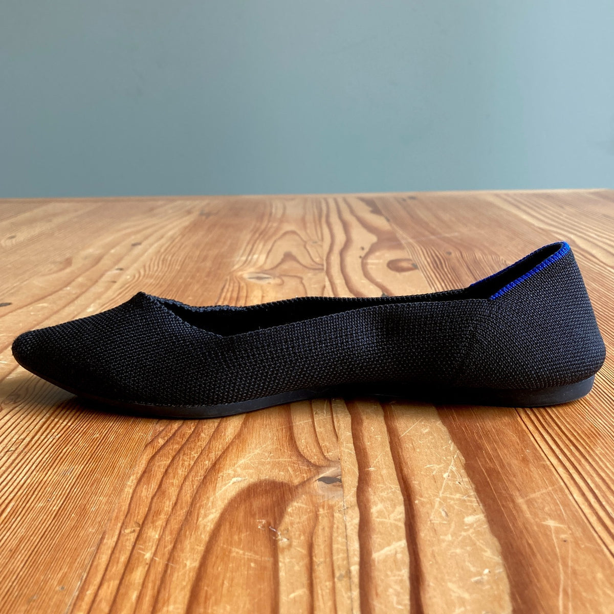 Rothy's Black Pointed Toe Slip On The Point Flats Shoes - Size 8.5 - 0308MP