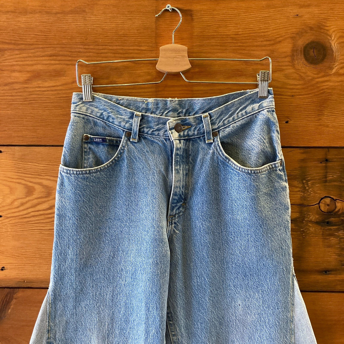 Alyson Eastman Reworked Wide Leg Contrast Panel Jeans - Size M - 0920PW