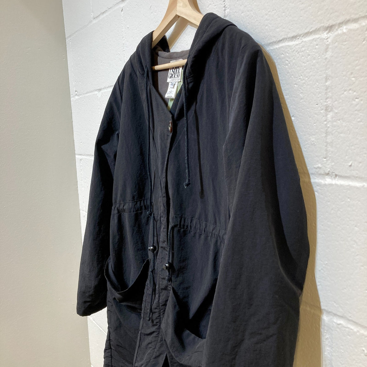 Prairie Underground Black Lined Hooded Anorak Jacket - Size XL - 0830DH