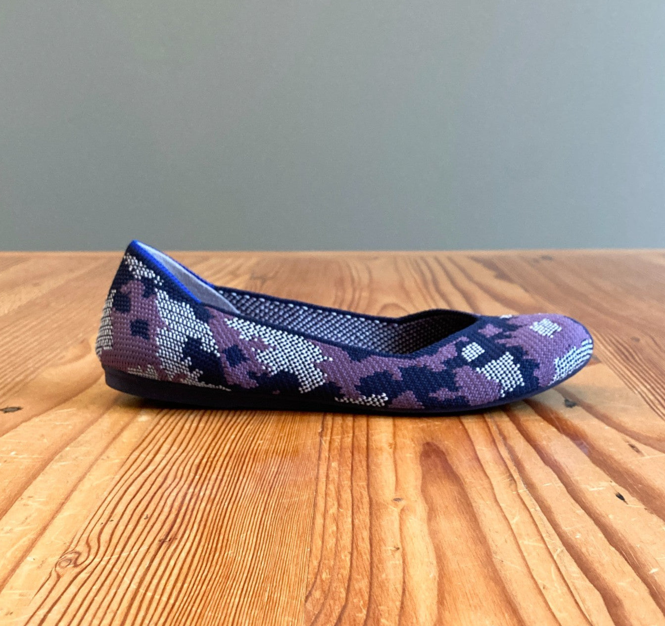6 - Rothy's Violet Botanicamo Purple Camo The Flat Ballet Shoes 1107MJ