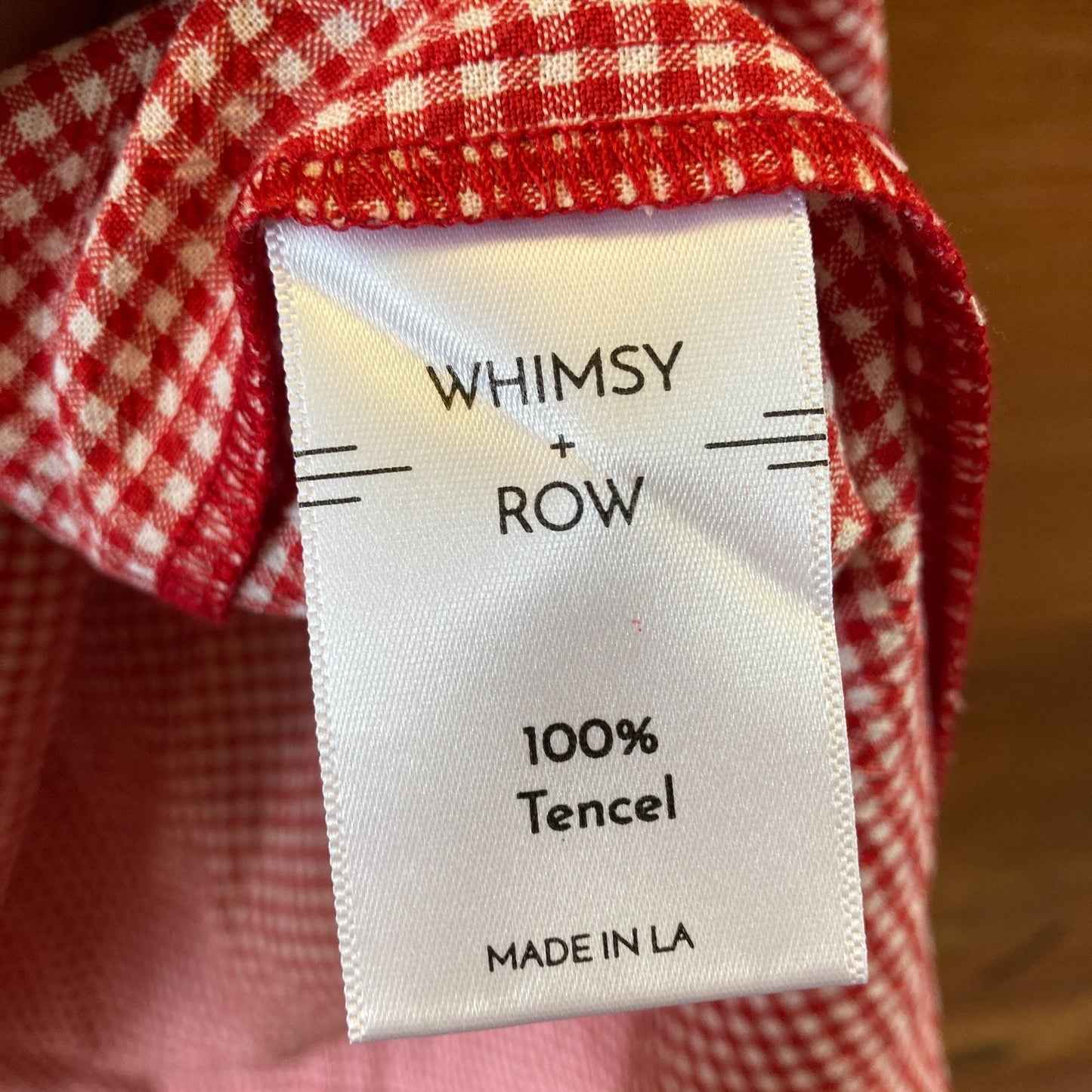 XS - Whimsy + Row $168 Red & White Gingham Plaid Kate Mini Dress 0312IG