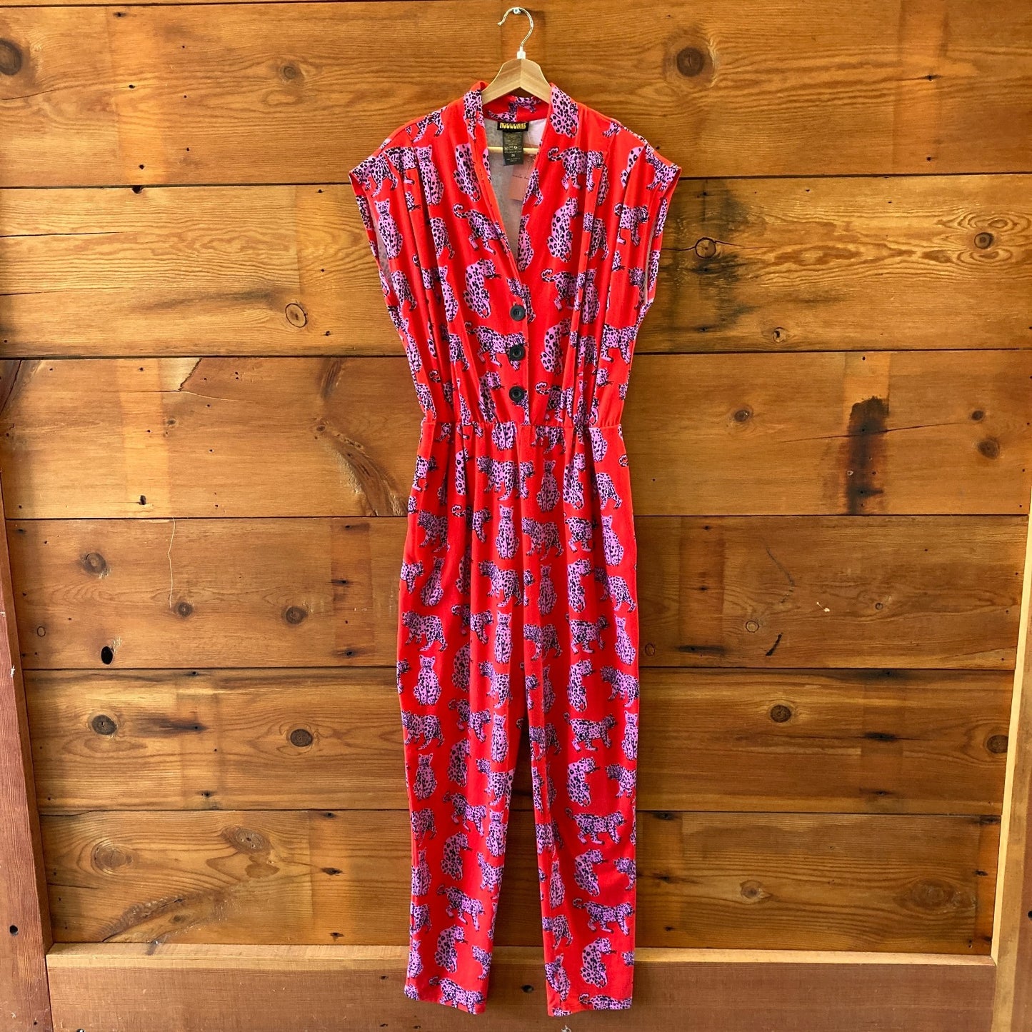 Nooworks Red Sondler Cat Sleeveless Knit Magic Suit Jumpsuit - Size 2X - 0430RM