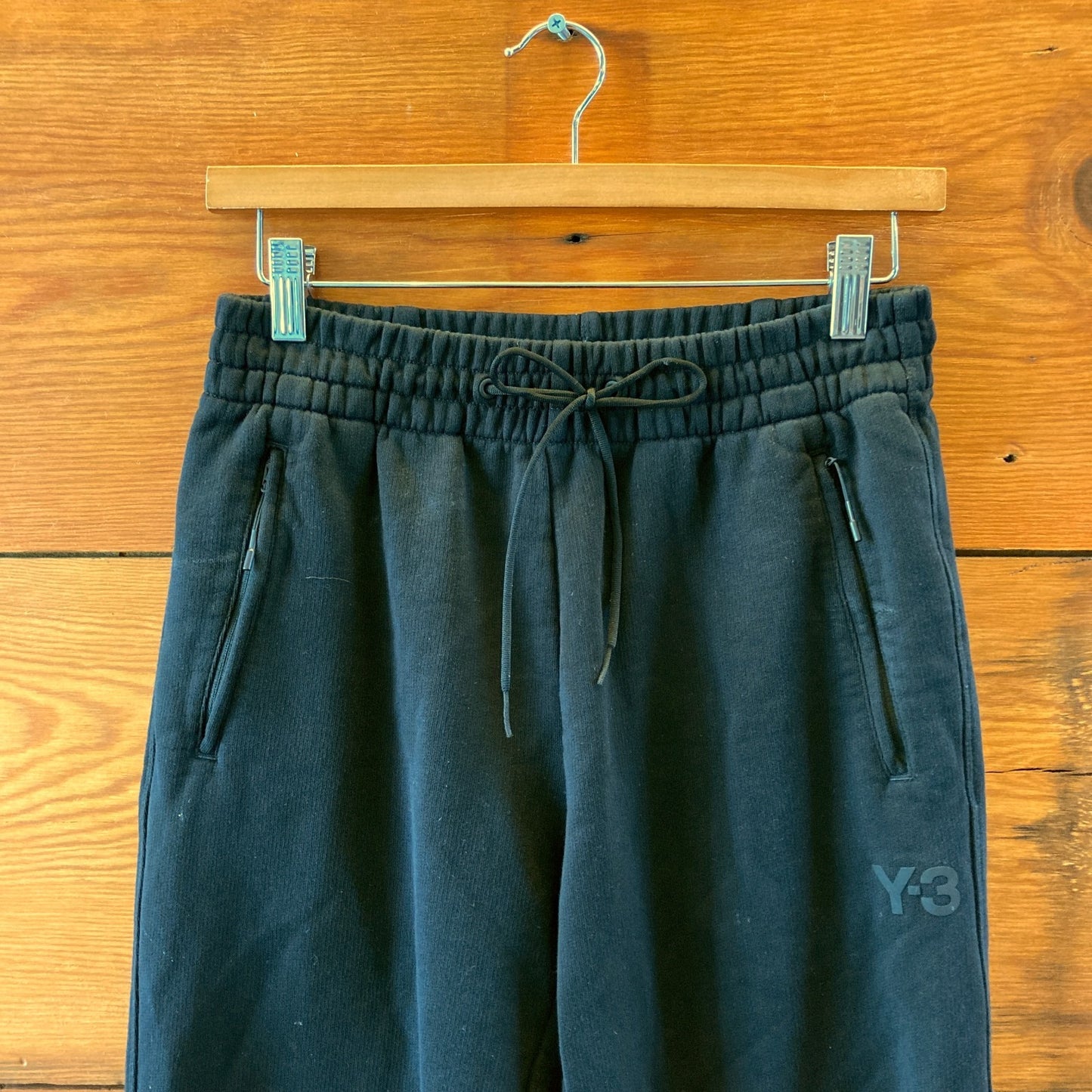 Y-3 Adidas Black Classic Terry Cuffed Sweatpants Pants - Size S - 1105HT