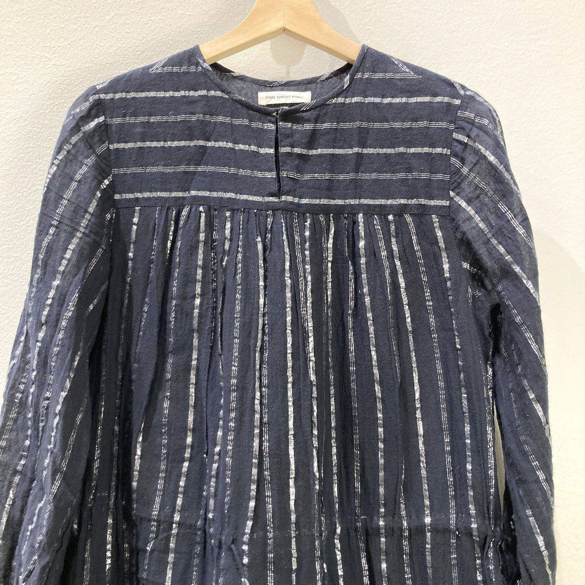 Isabel Marant Etoile Black Silver Stripe Savory Dress - Size 36 / M - 0129LH