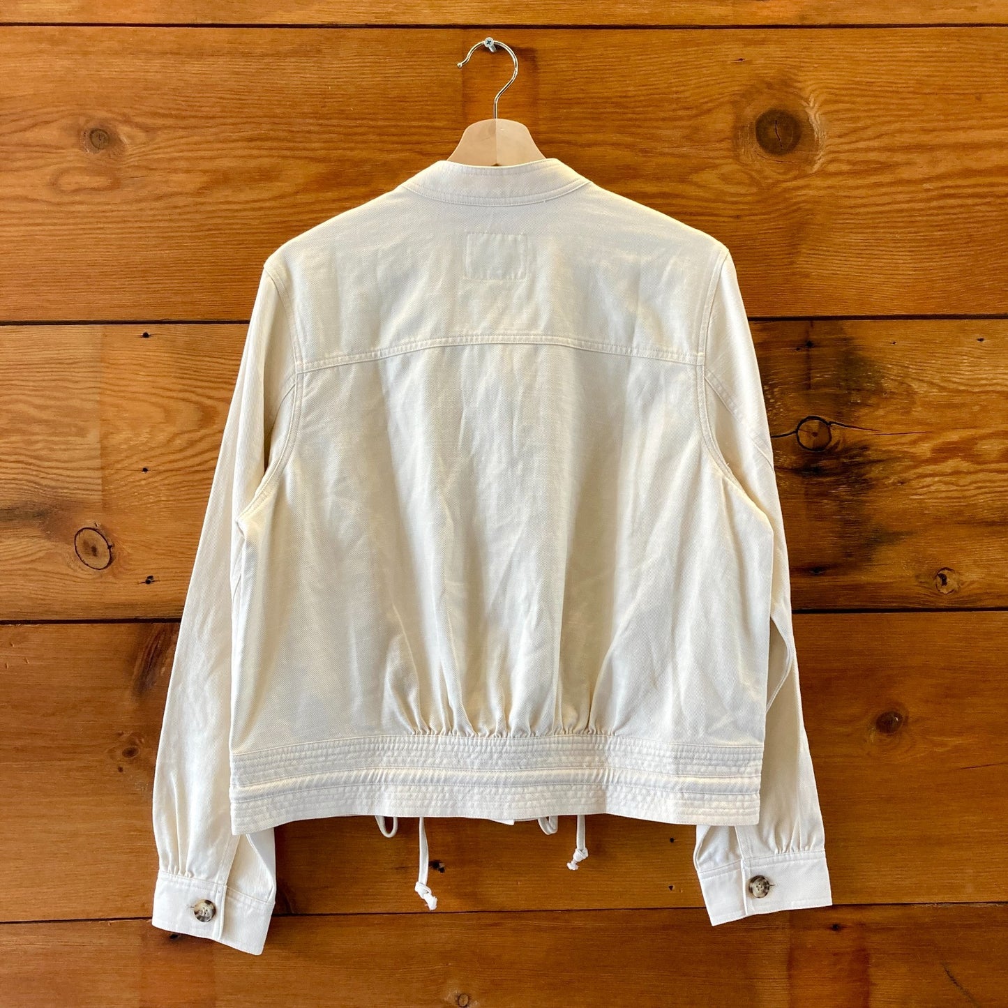 Rails $228 Ecru White Alma Button Up Utility Jacket - Size M - NEW - 0621AS
