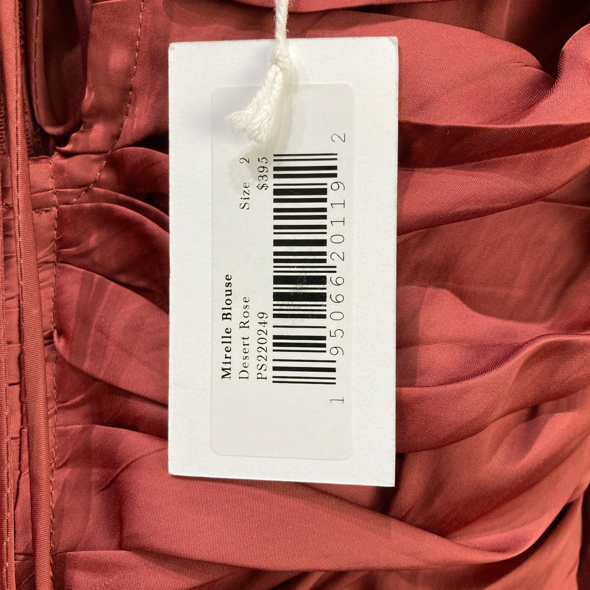 Ulla Johnson $395 Desert Rose Ruched Mirelle Blouse Top - Size 2 - NEW - 0703SC