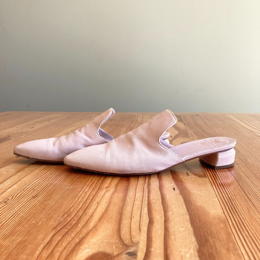Officine Creative Nude Leather Slip On Mules Slides Flats - Size 36 / 6 - 0614MA