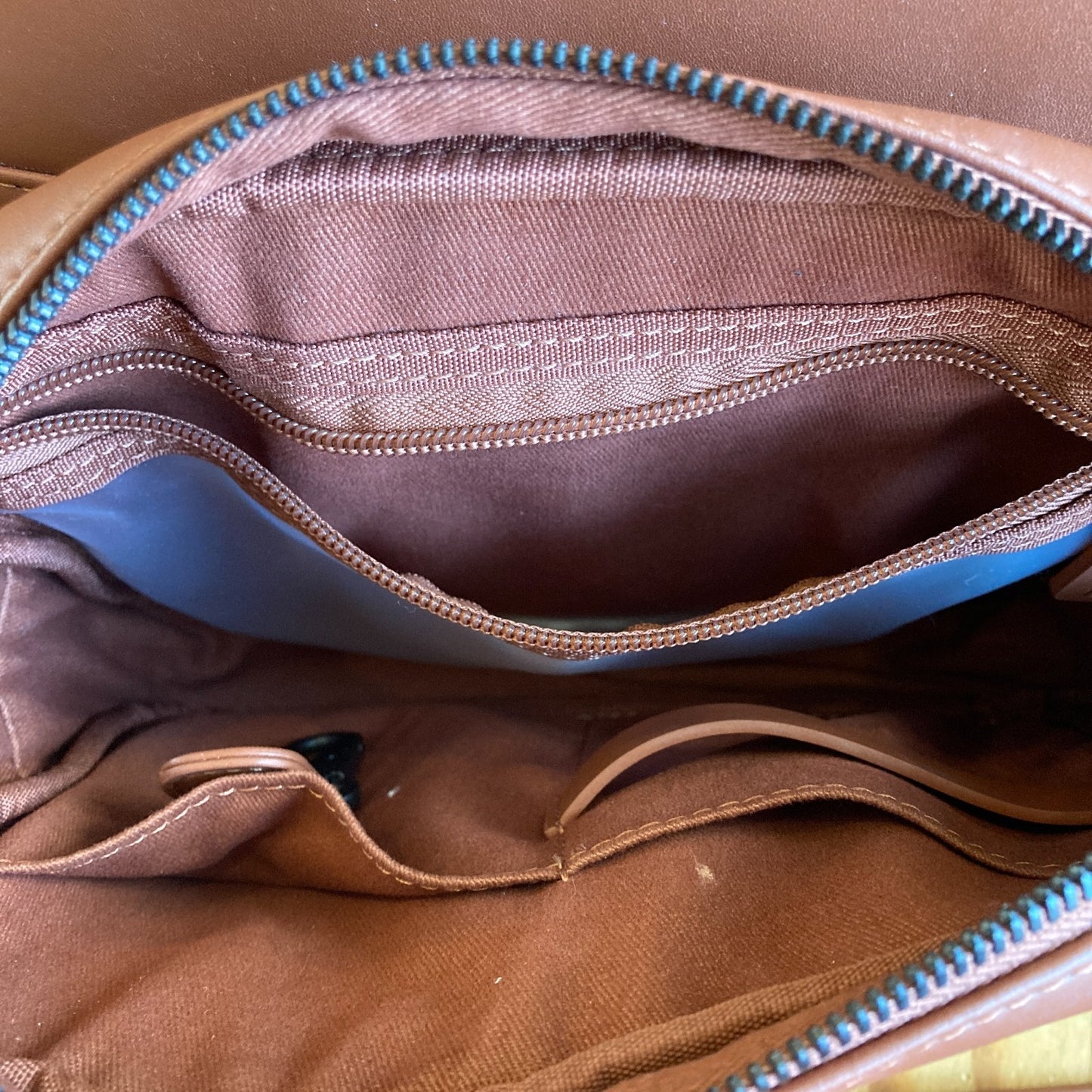 Monos $260 Brown Vegan Leather Metro Duffle Travel Gym Bag - NEW - 1122KP