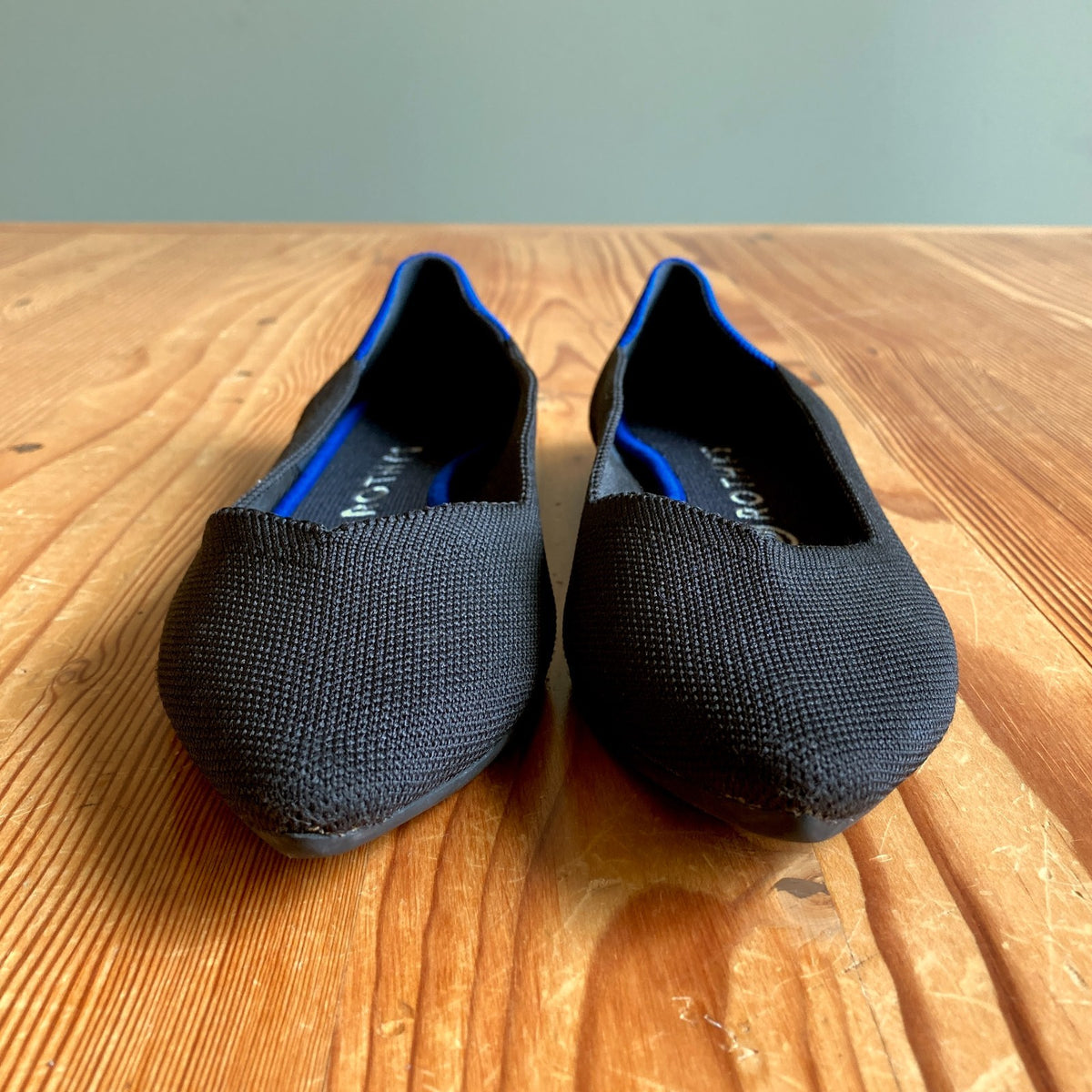 Rothy's Black Pointed Toe Slip On The Point Flats Shoes - Size 8.5 - 0308MP