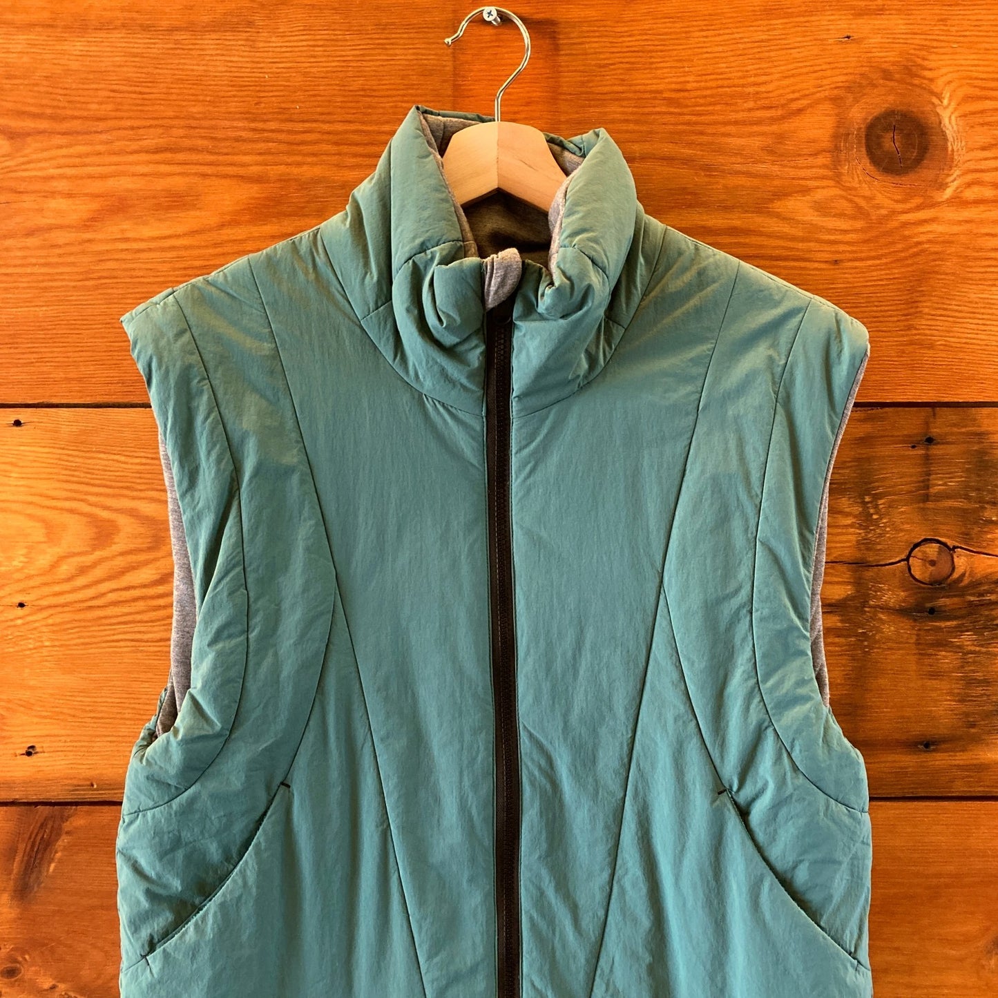 FP Movement by Free People Green Reversible Puffer Vest - Size S - 1112MH