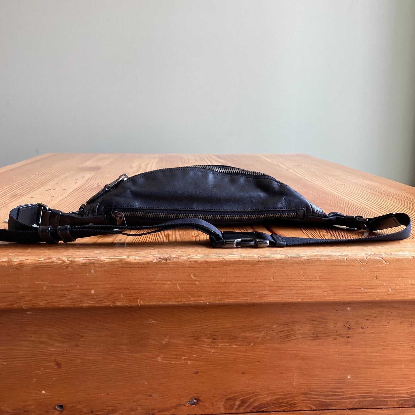 Coach Black Signature CC Logo Canvas Warren Hip Belt Bag - 1013FB