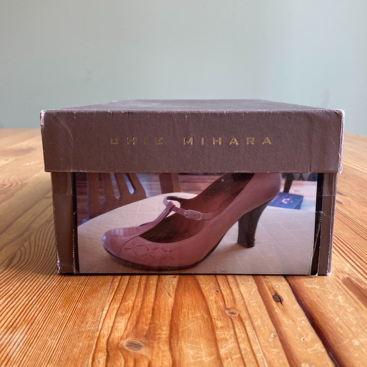 Chie Mihara Tan Leather T Strap Mary Jane Shoes - Sz 36.5 / 6.5 - w/ Box 0818SL