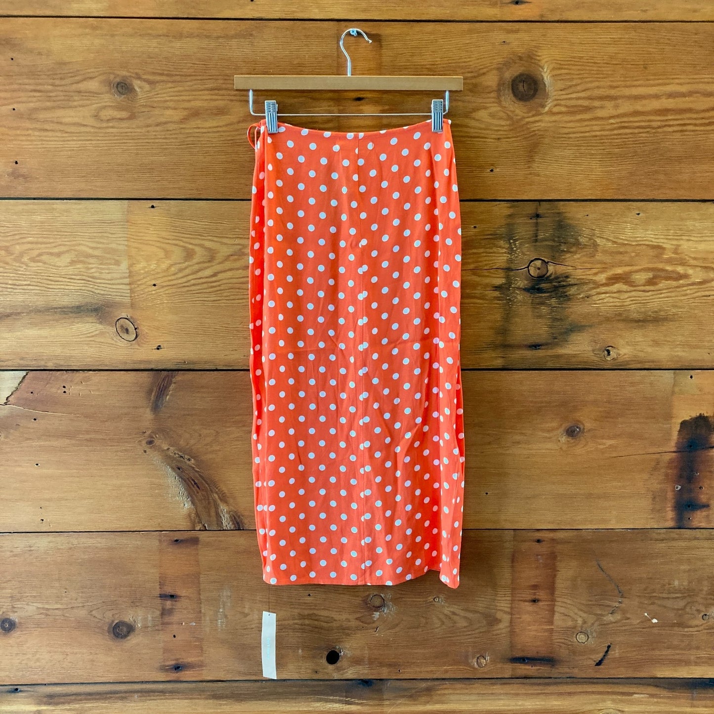 Reformation Orange Polka Dot Two Piece Voyage Skirt & Top - Sz 0 - NEW - 0515CJ