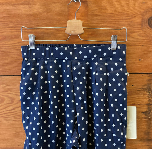 Trovata Birds of Paradise NEW Navy Polka Dot Leigh Pants - Size S - 0823EP