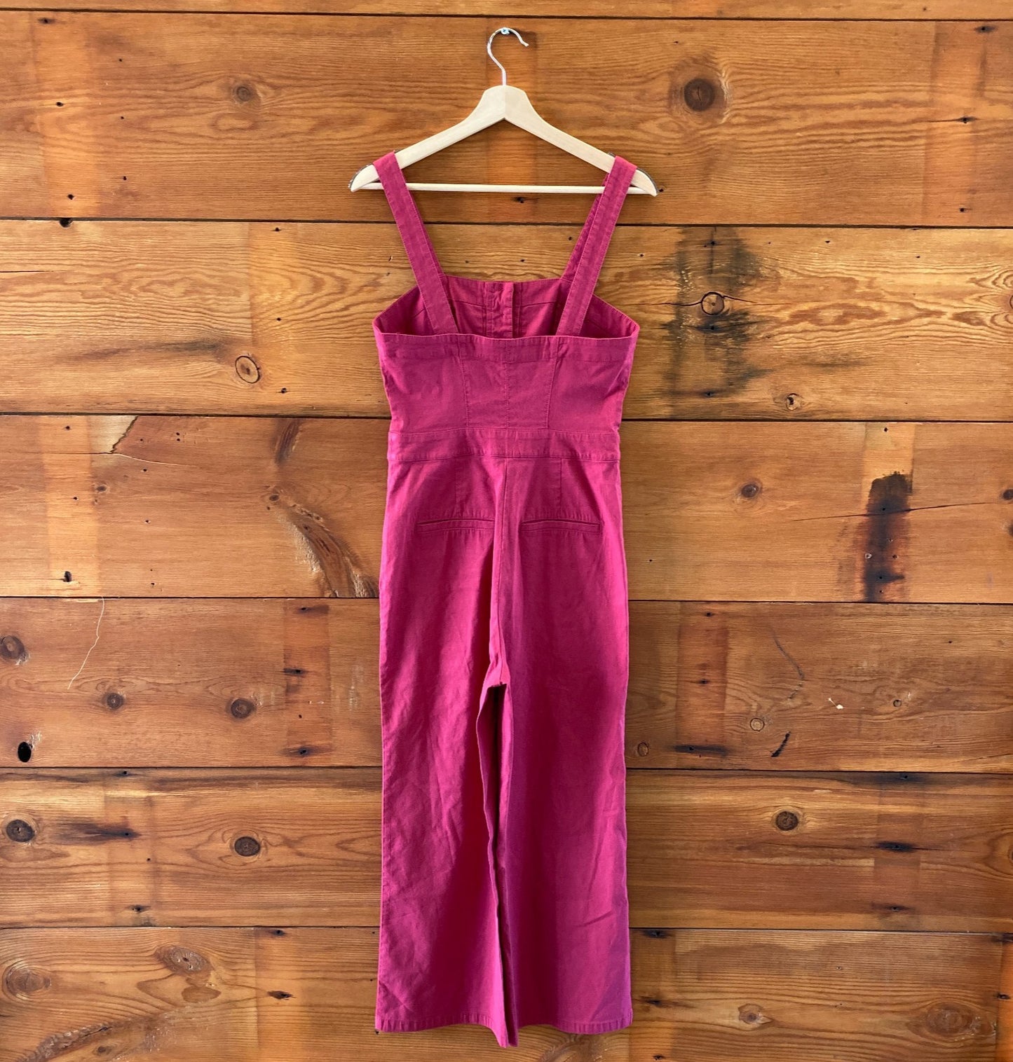 Maeve Raspberry Pink Sleeveless Stretch Fit Colette Jumpsuit - Size 6 - 0121CE