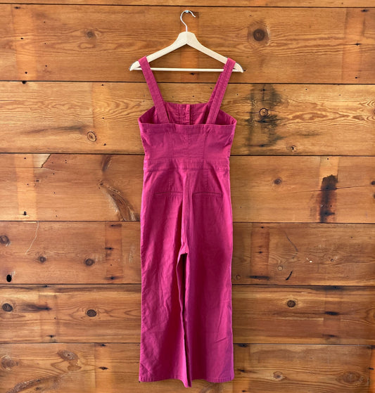 Maeve Raspberry Pink Sleeveless Stretch Fit Colette Jumpsuit - Size 6 - 0121CE