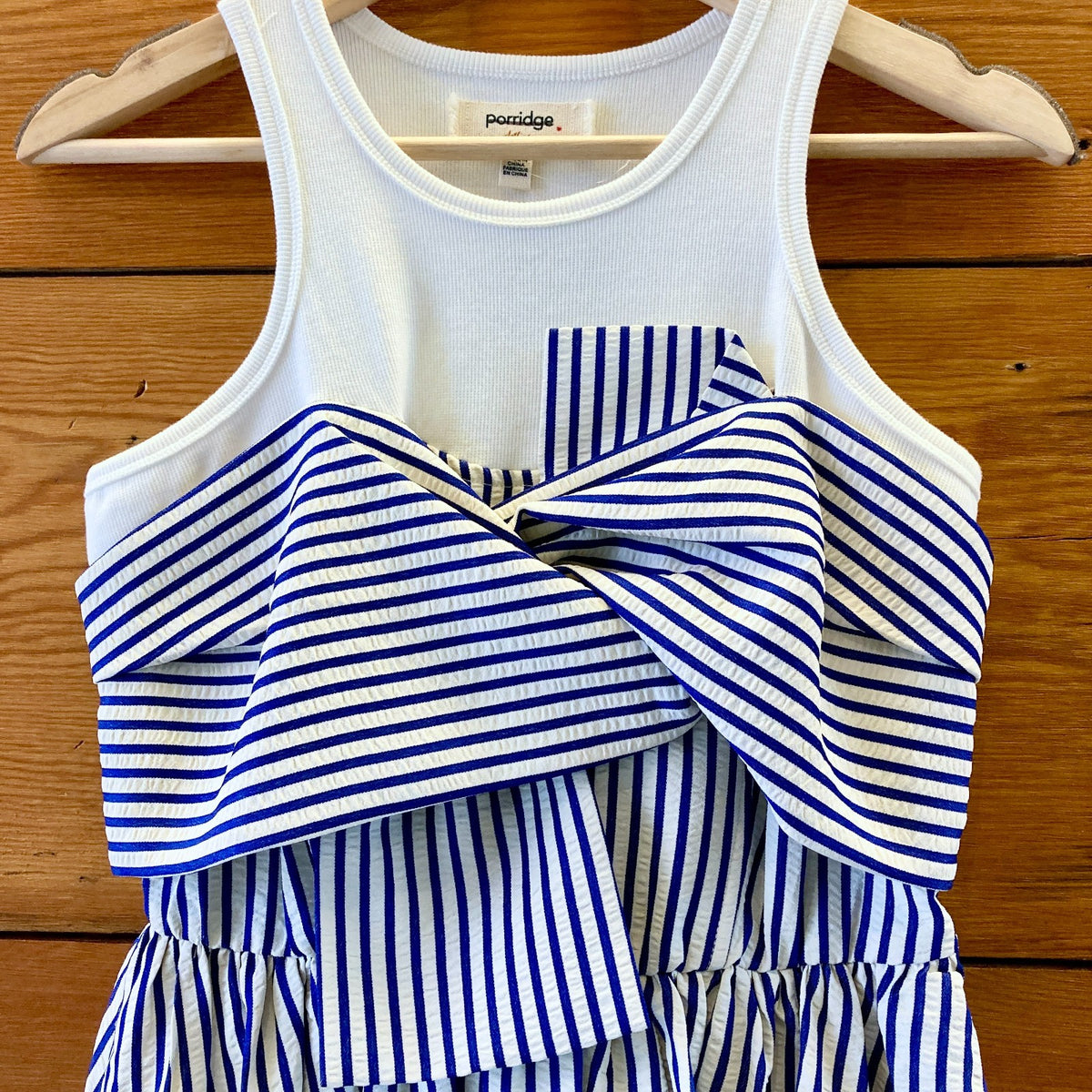 Porridge Anthropologie Striped Twofer Bubble Hem Mini Dress - Size XS - 1220MM