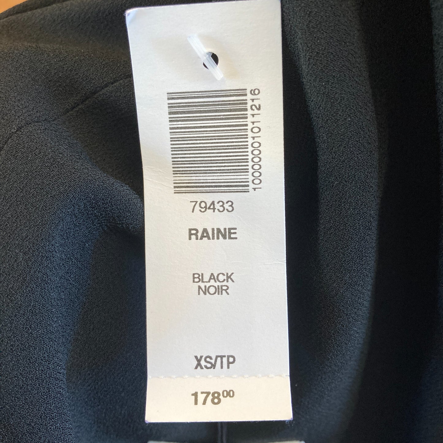 Babaton Aritzia Black Raine Wrap Blazer NEW $178 Mini Dress - Size XS - 0901SC