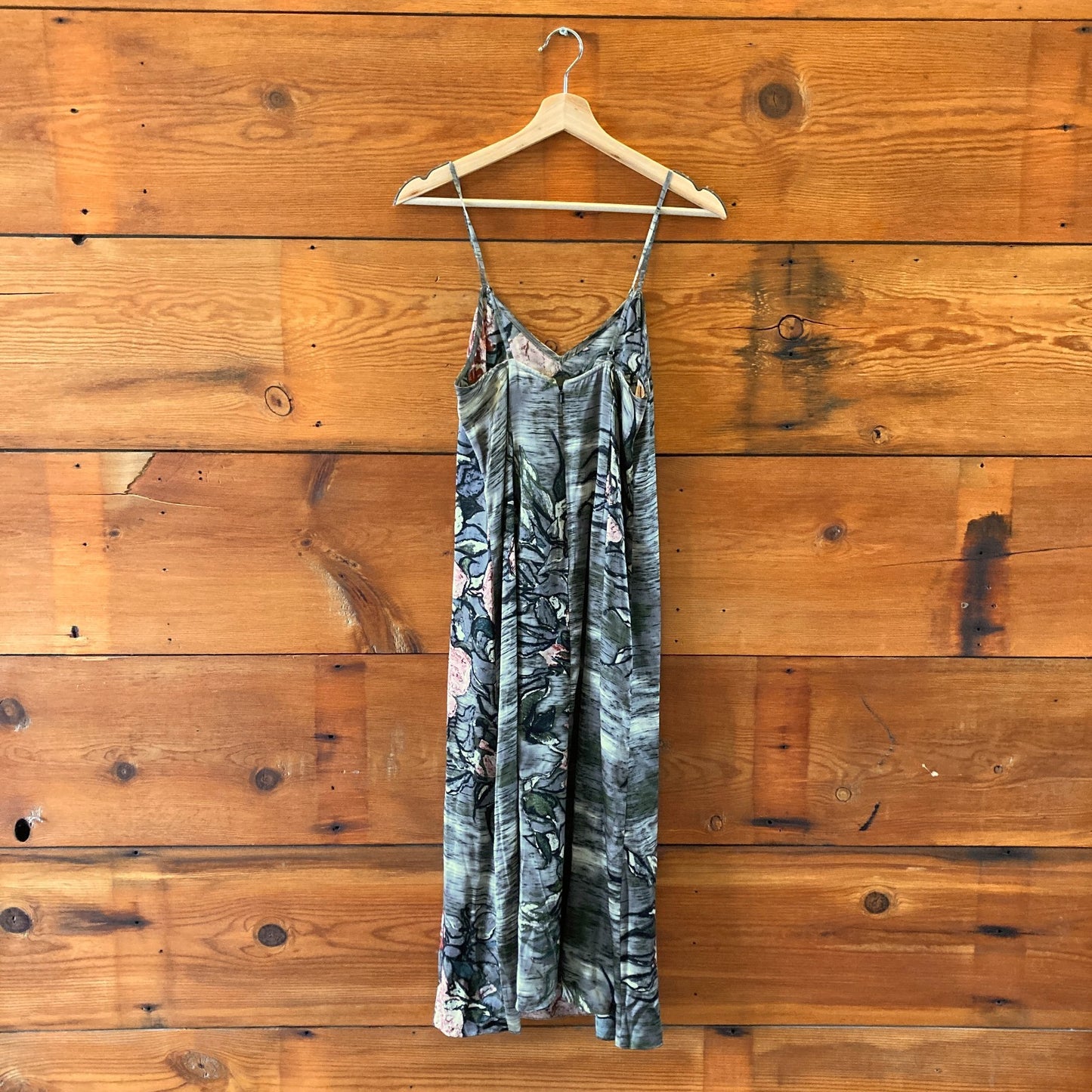 Tracy Reese Anthropologie NEW $398 Gray Floral Dress Top Set  - Size S - 0317JW