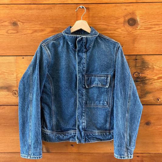 Nili Lotan $590 Denim Marilou Relaxed Fit Marilou Jean Jacket - Size M - 4427SC