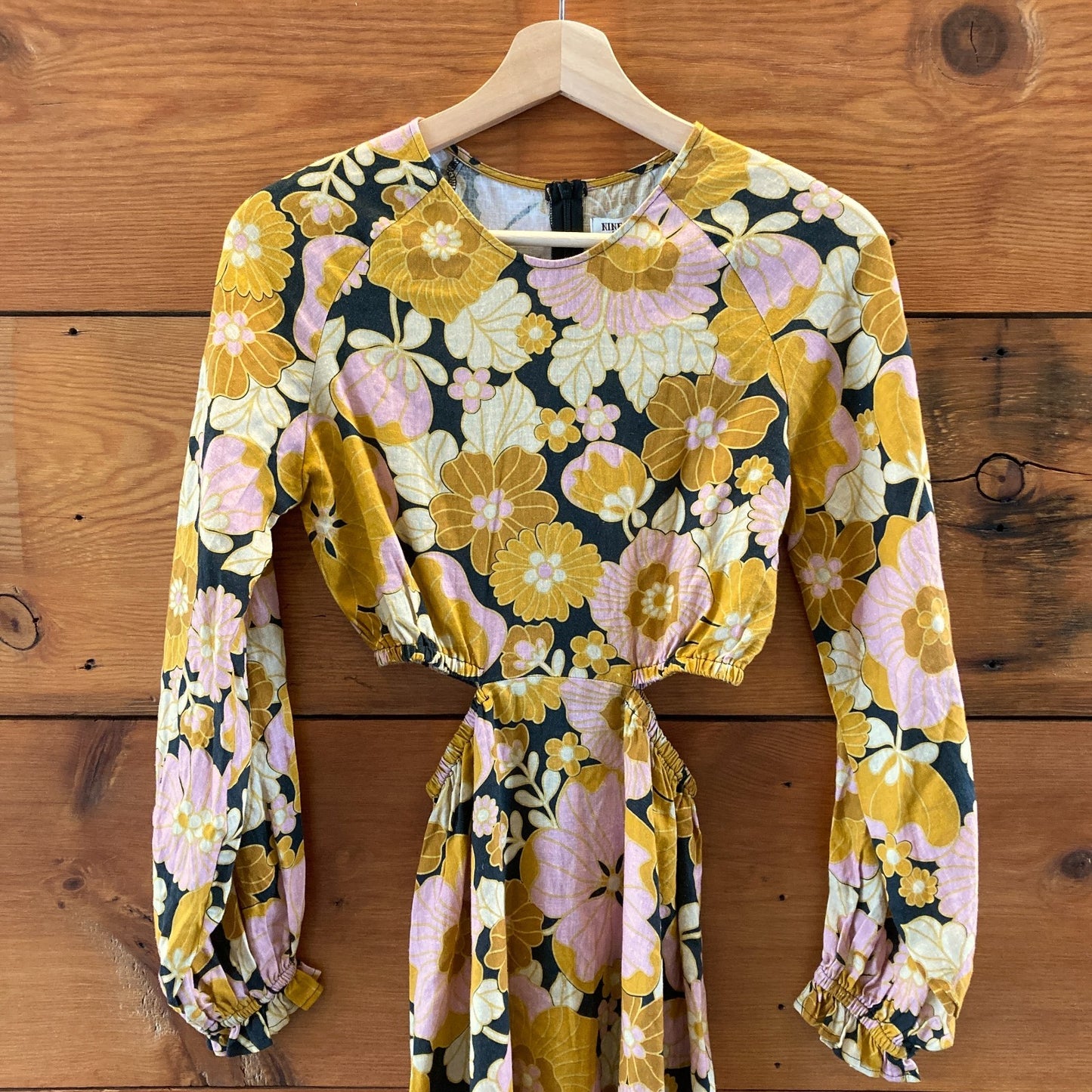 Nine Lives Bazaar $269 Floral Cut Out Wildflower Dress - Size 2 - NEW - 0527LM
