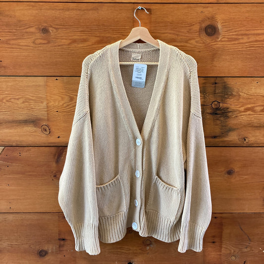 Babaa Clay Pot Cotton Heavy Knit Cardigan no16 Sweater - One Size - 0606RO