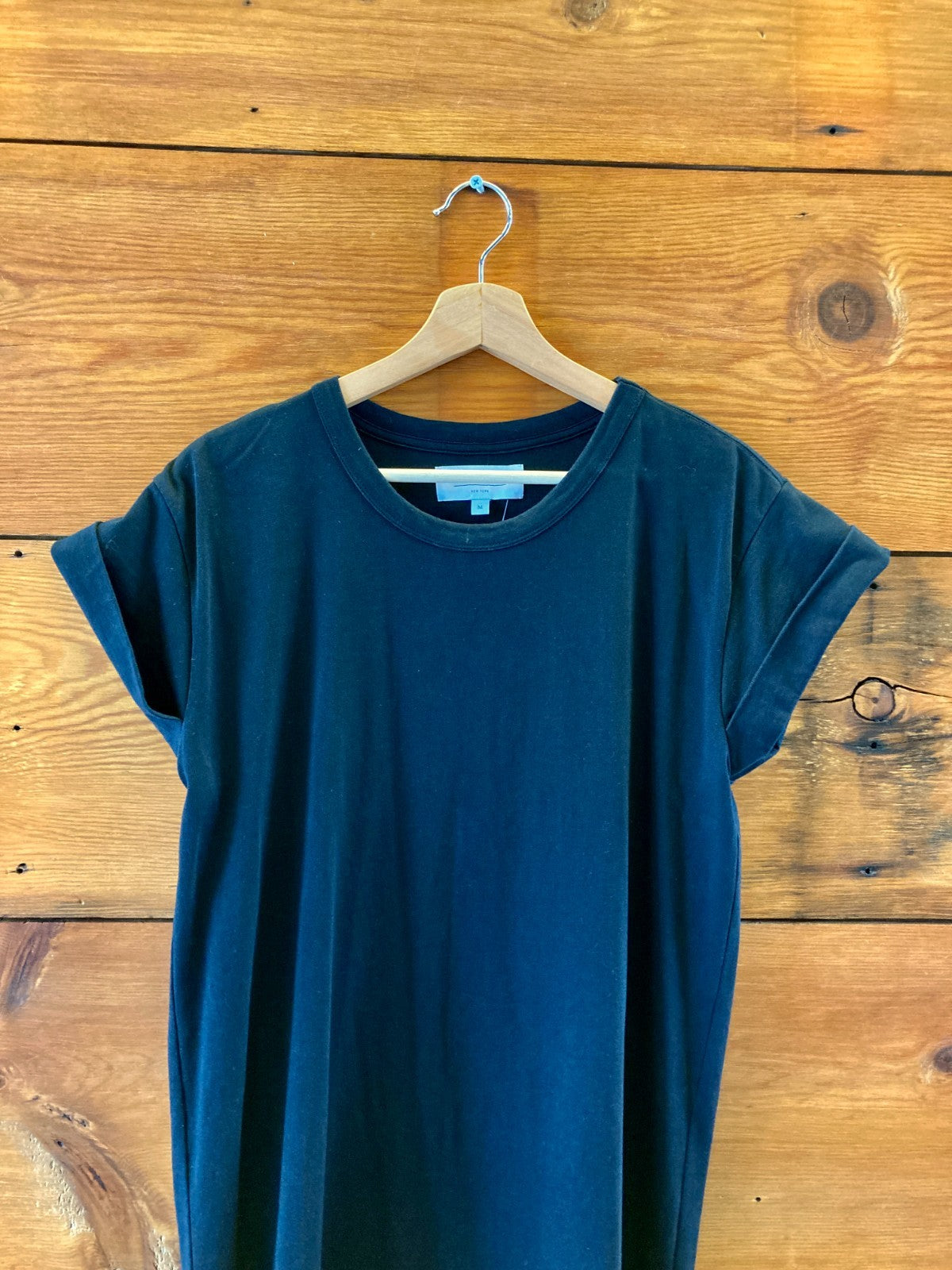 La Ligne Black Short Sleeve Full Length T Shirt Maxi Dress - Size M - 0131AG