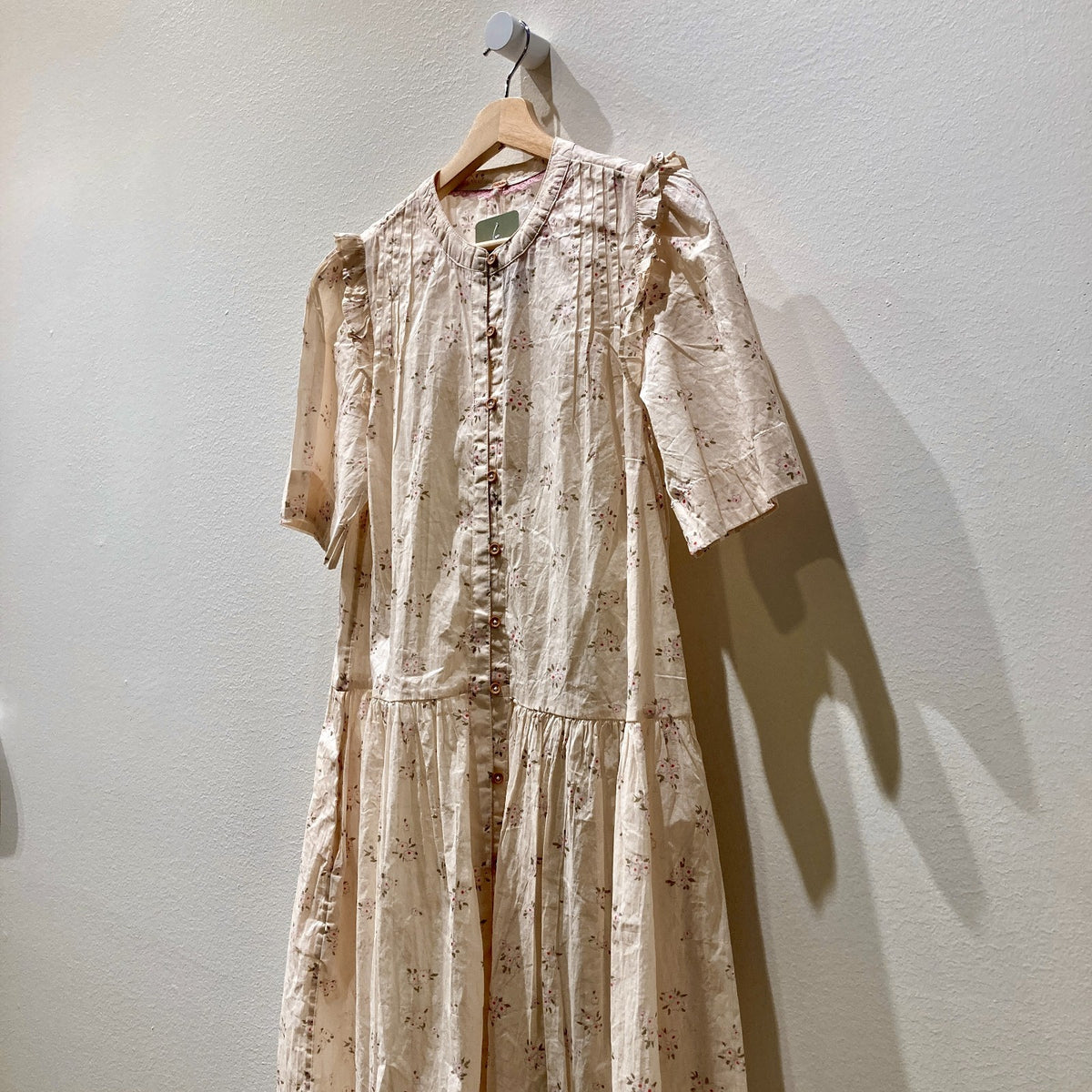 Free People Ivory Floral Print NEW Bella Mae Dress - Size M - 0206BS
