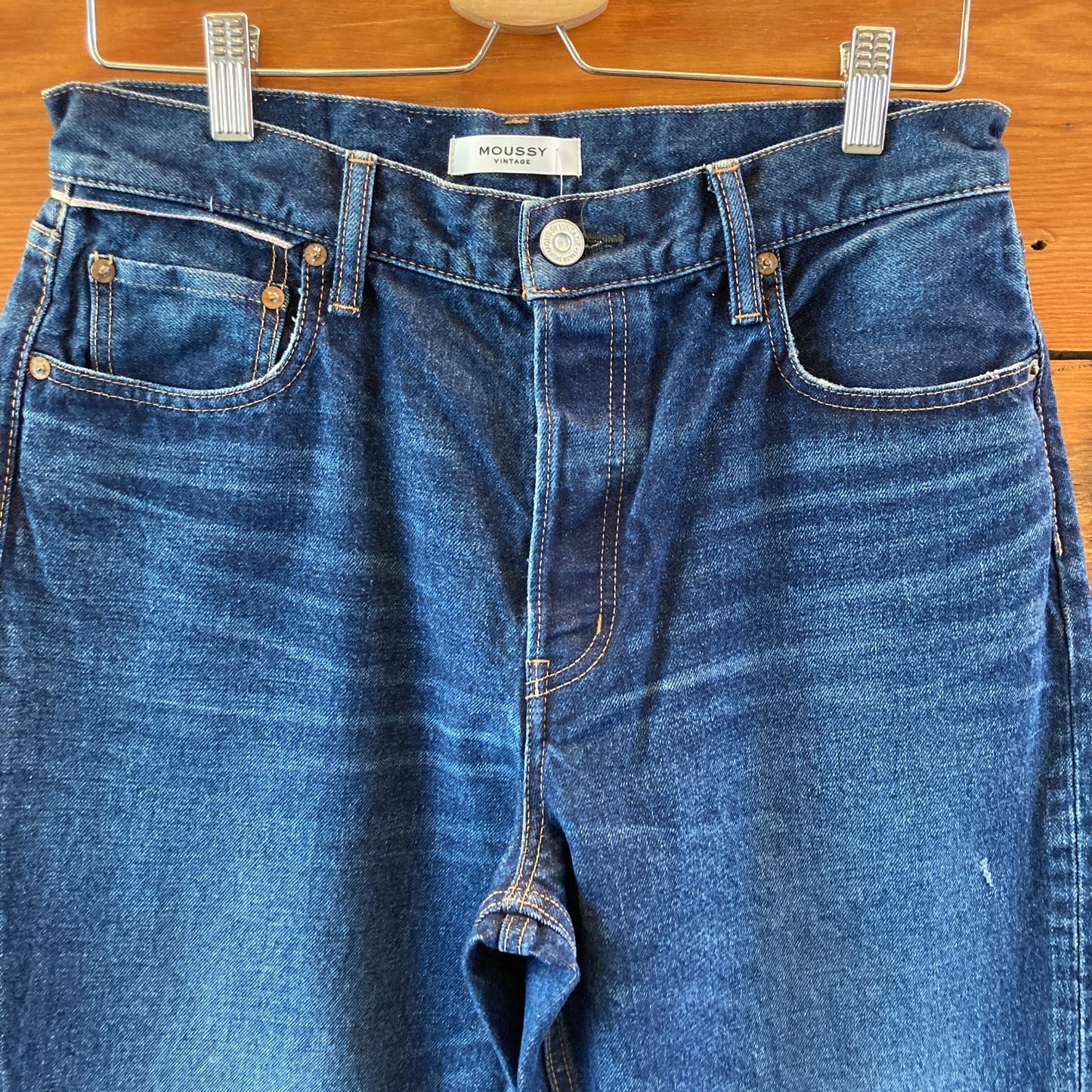 Moussy Vintage Dark Blue NEW $370 Bardin Straight Jeans - Size 29 - 4427SC
