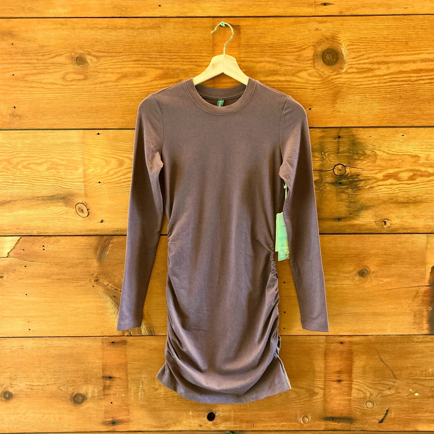 Vuori Elderberry Heather Long Sleeve NEW Halo Essential Dress - Size S -  0703SC