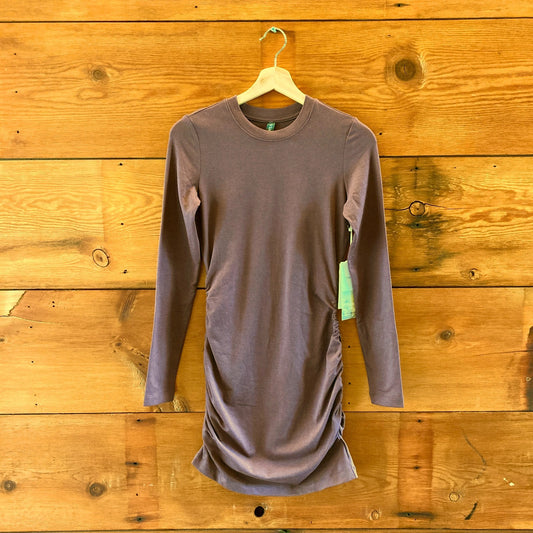 Vuori Elderberry Heather Long Sleeve NEW Halo Essential Dress - Size S -  0703SC