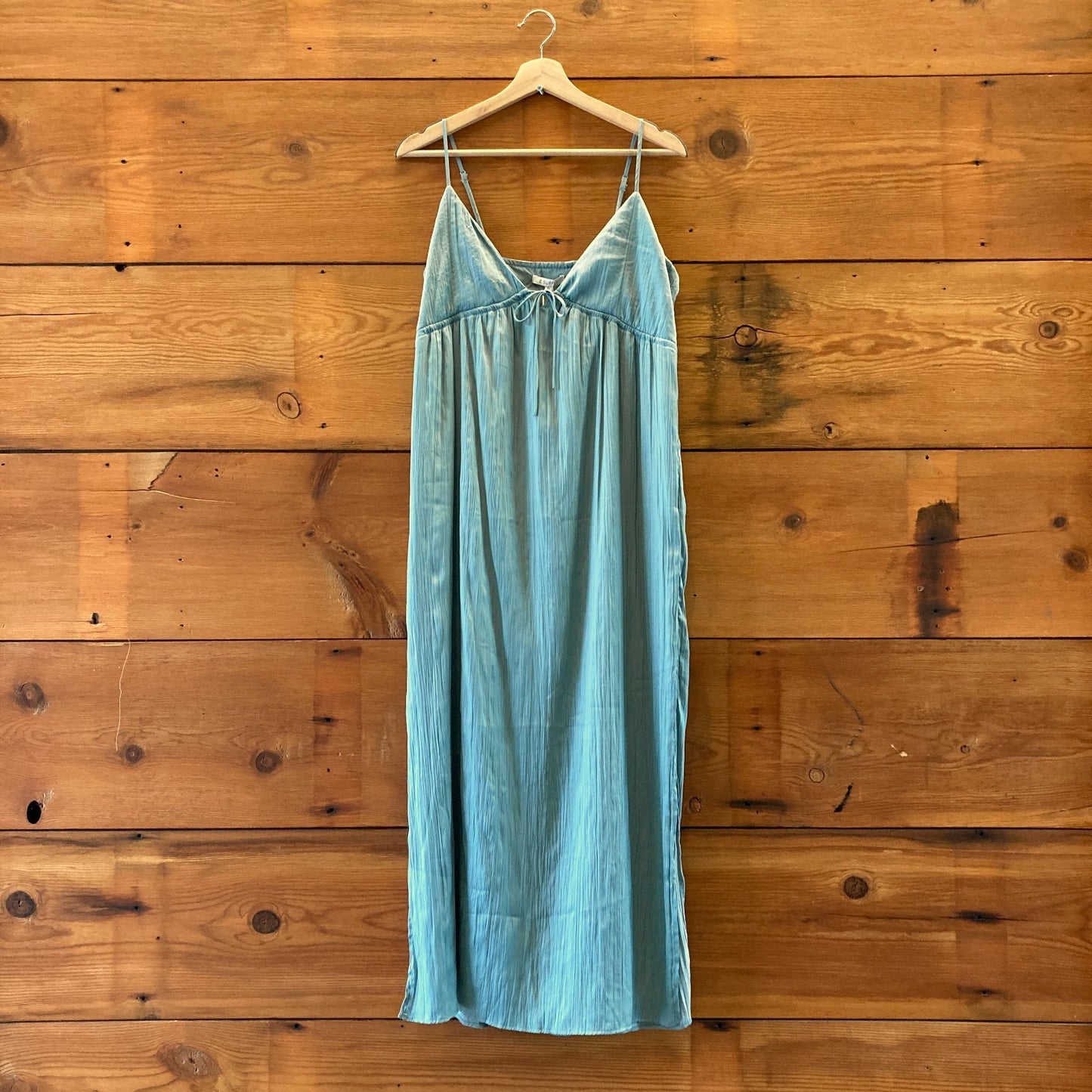 Z Supply NEW $99 Sea Pine Manon Satin Maxi Dress - Size XS - 0313SH