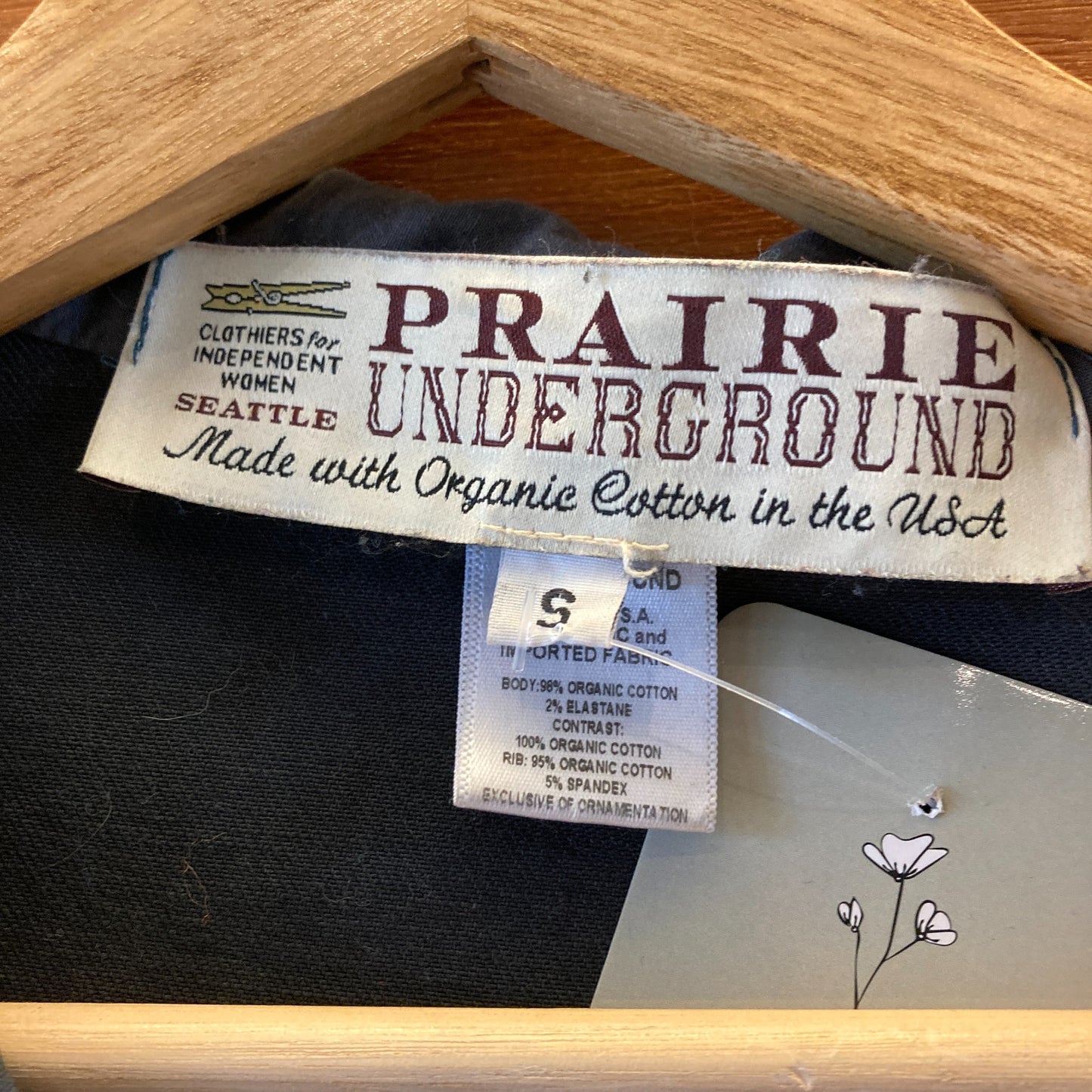 Prairie Underground Dark Gray & Black Zip Front Hooded Jacket - 0521MD