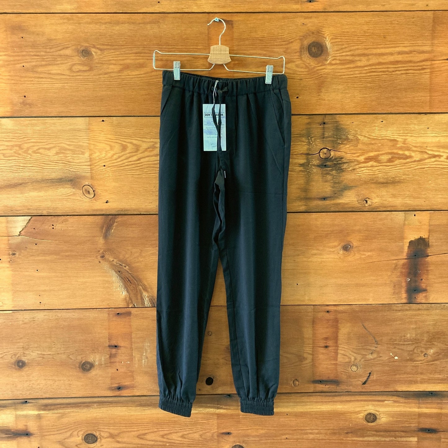 Wildfang NEW Black Empower Drawstring Pants - Size XS - 0125CD