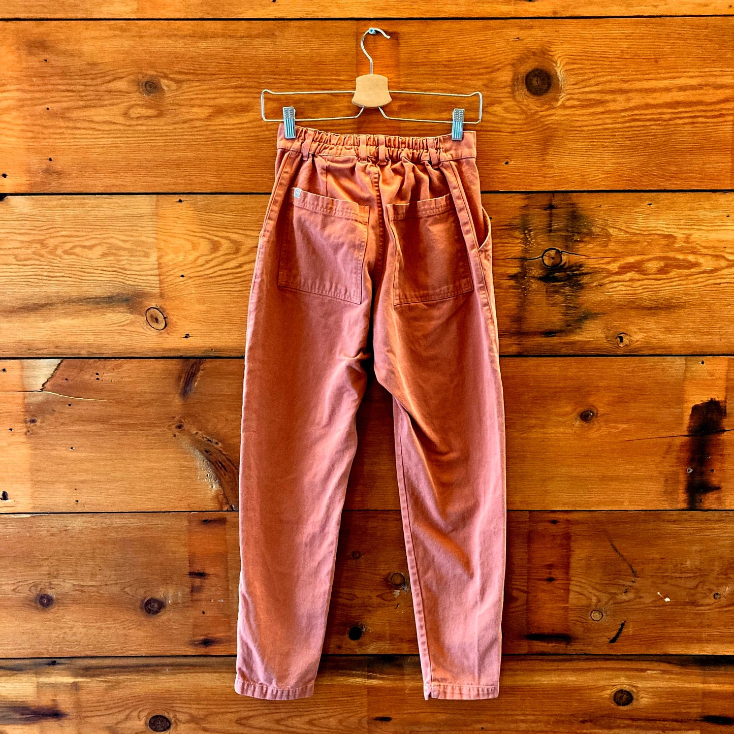XS - Big Bud Press Rust High Rise Cotton Pencil Straight Leg Pants 0627LH